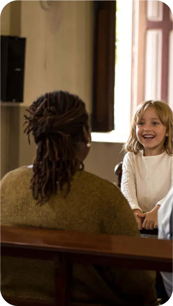 A small group meeting in a member's front room